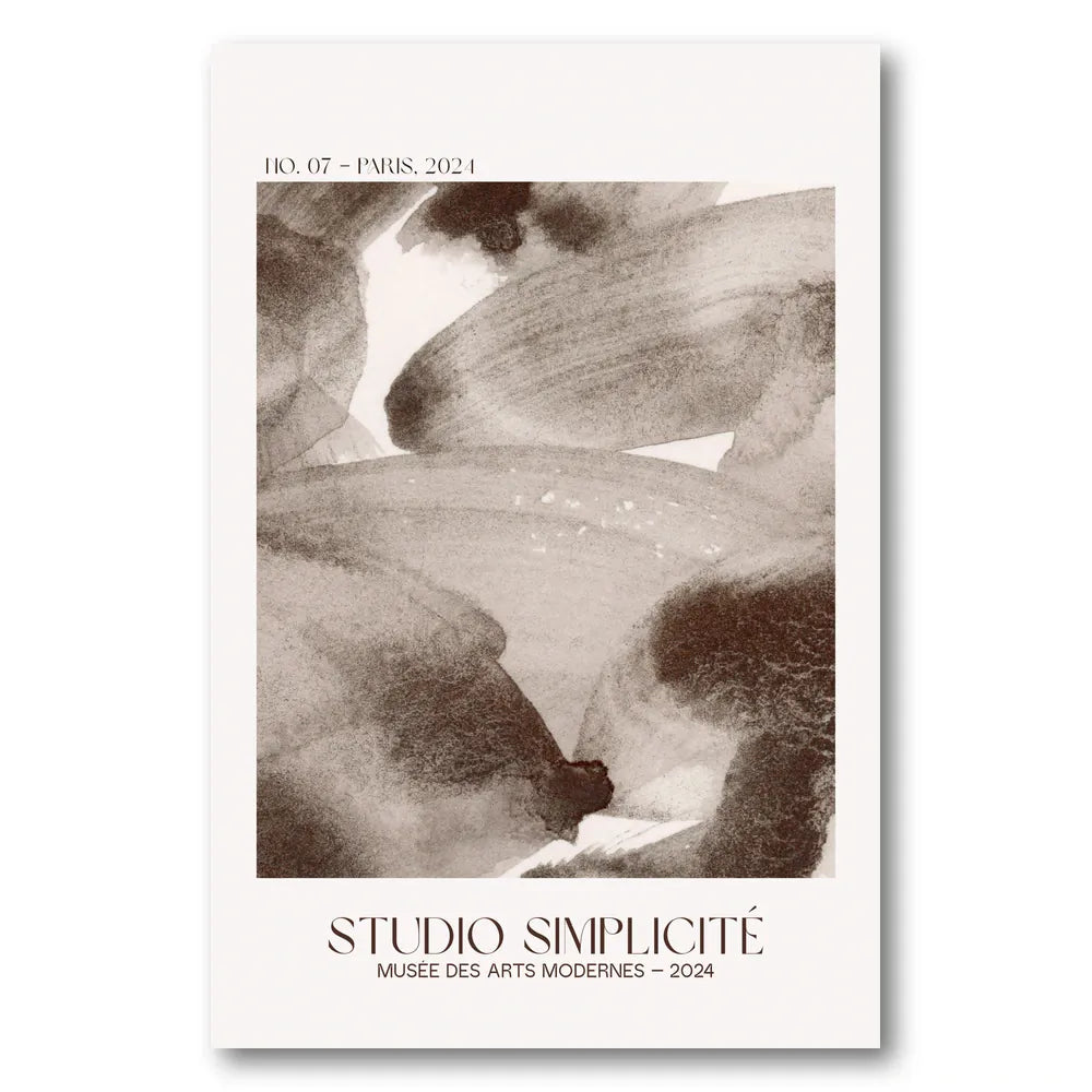 Muted Organic Forms Art Print