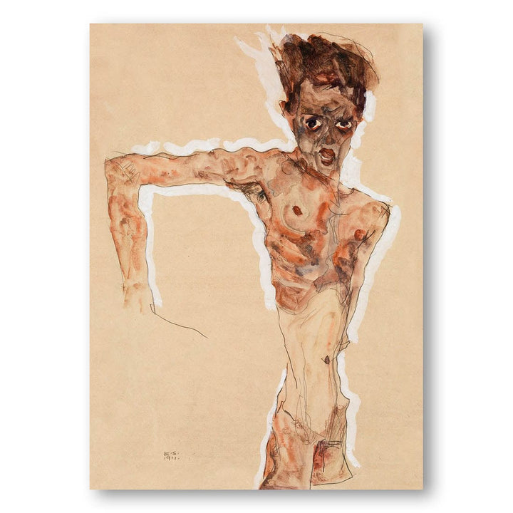 Self-Portrait by Egon Schiele Art Print