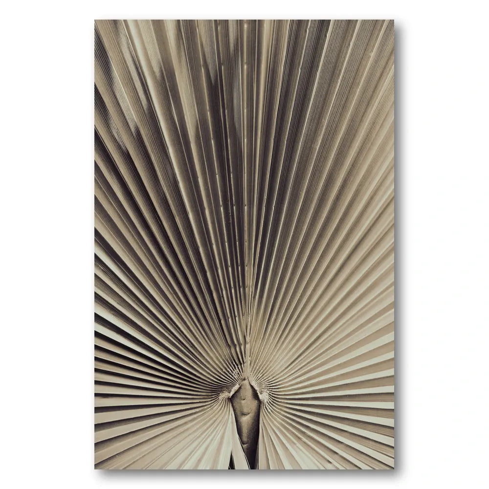 Natural Palm Leaf Pattern Art Print
