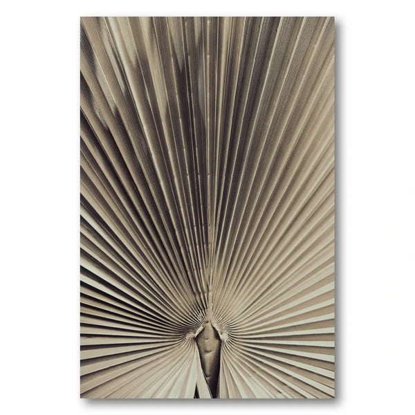 Natural Palm Leaf Pattern Art Print