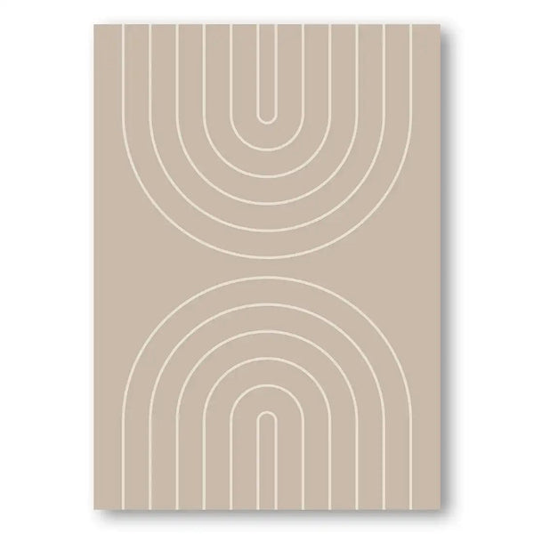 Neutral Abstract Boho Modern Art Print 2