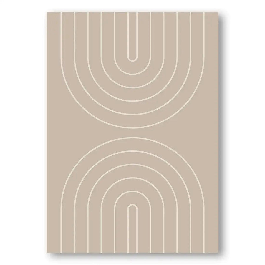 Neutral Abstract Boho Modern Art Print 2