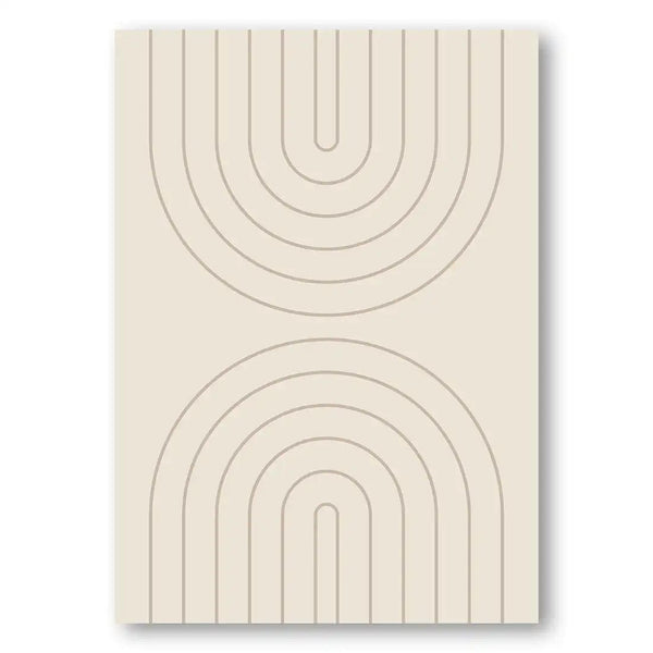 Neutral Abstract Boho Modern Art Print 3