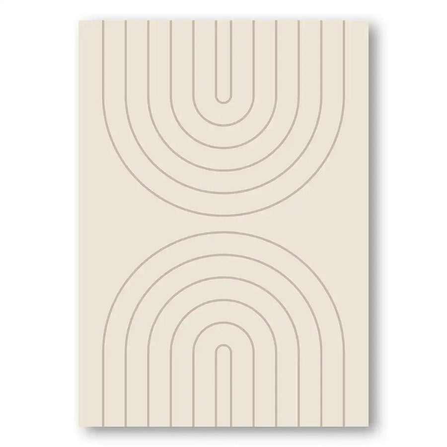 Neutral Abstract Boho Modern Art Print 3