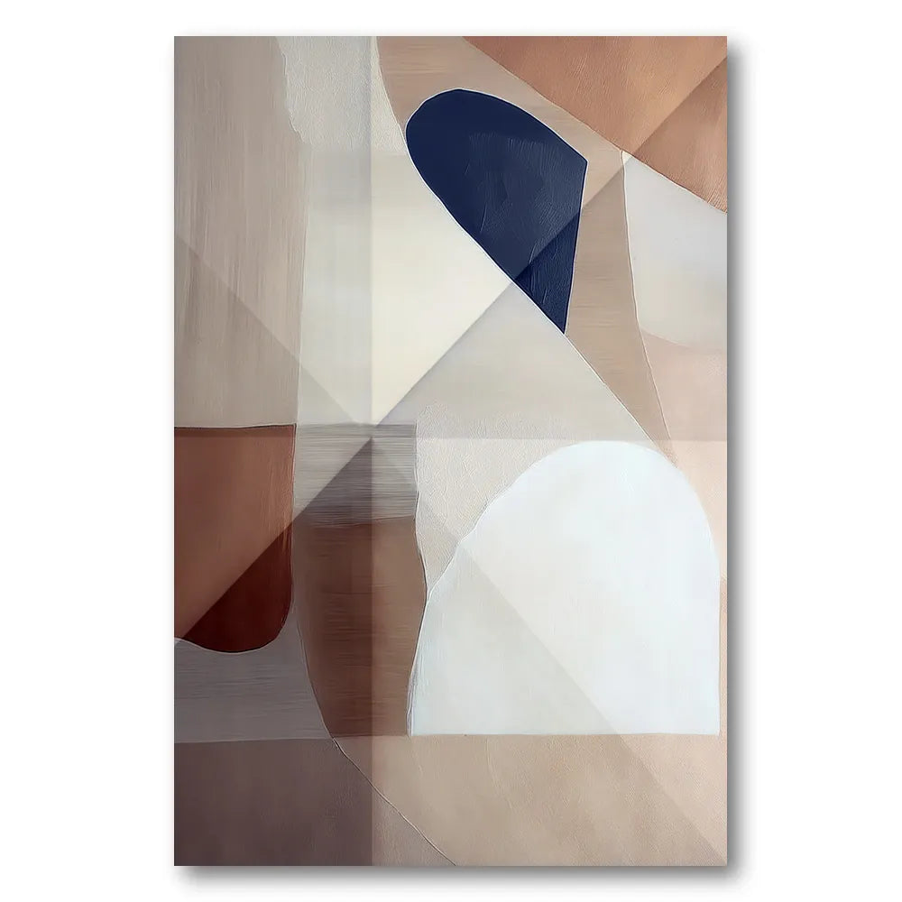 Neutral Blue Layers Art Print 1