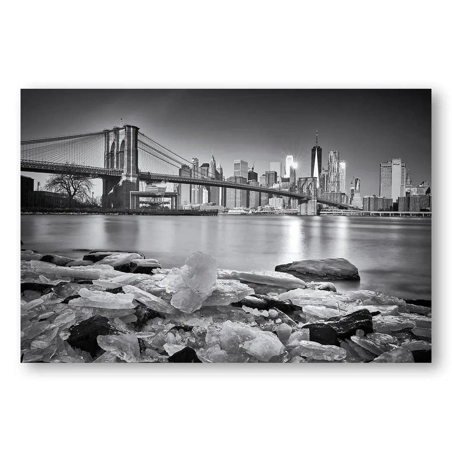 Brooklyn Bridge Frozen Waters Photo Print