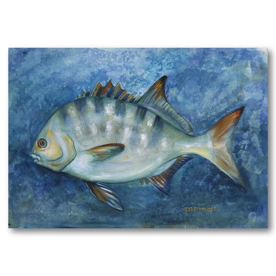 Exquisite Fish in Blue Art Print