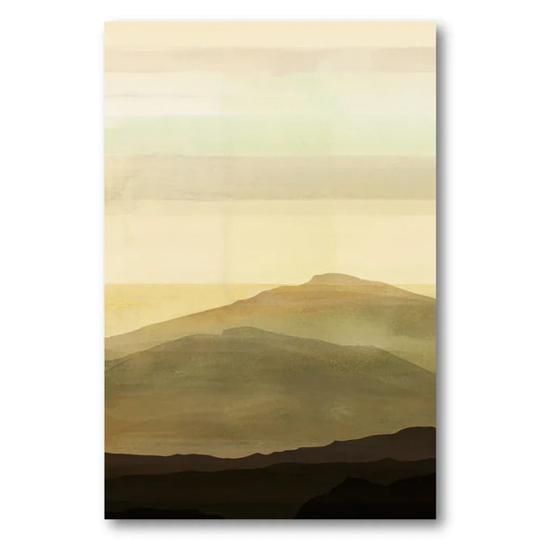 Serene Ochre Horizon Art Print 2