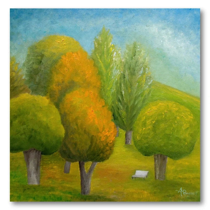 Colorful Trees Art Print
