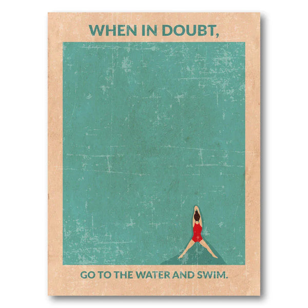 Divers Inspirational Swim Art Print