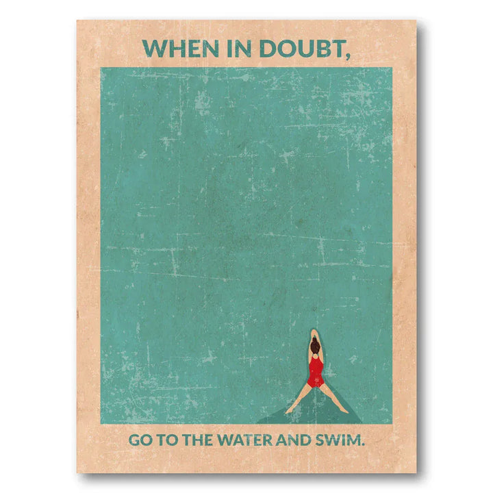 Divers Inspirational Swim Art Print