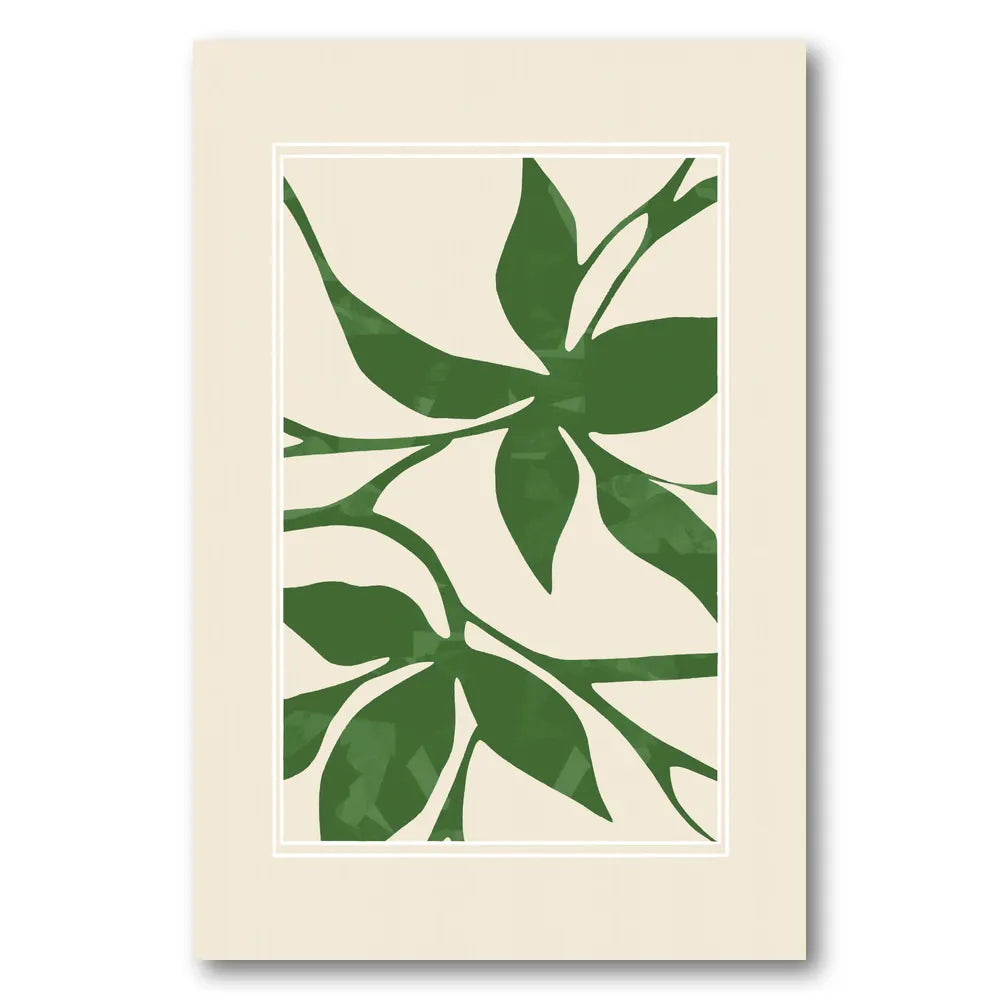 Organic Green Foliage Art Print