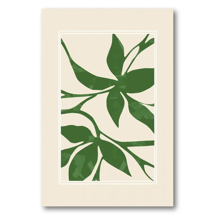 Organic Green Foliage Art Print