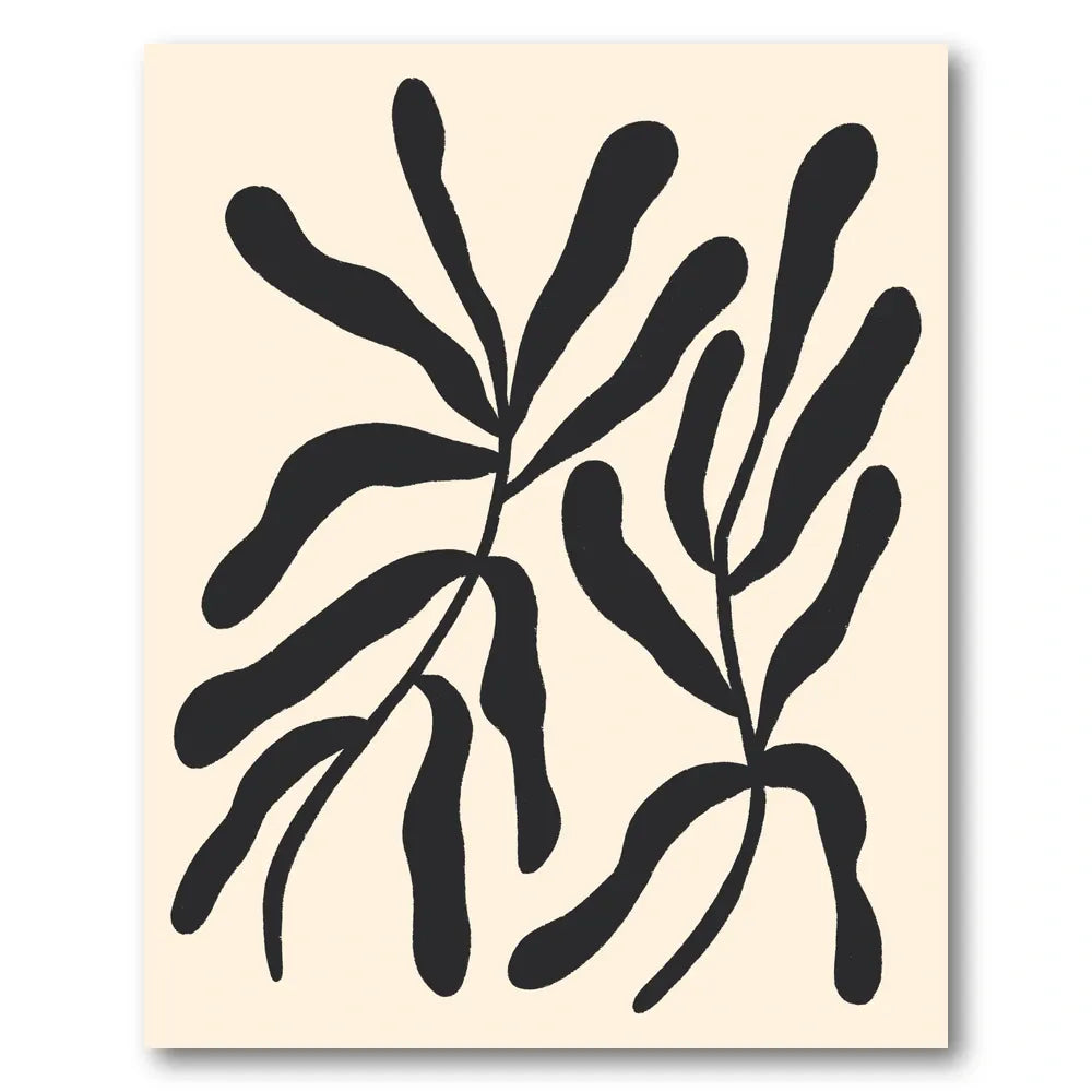 Organic Modern Leaves Art Print