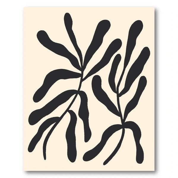 Organic Modern Leaves Art Print