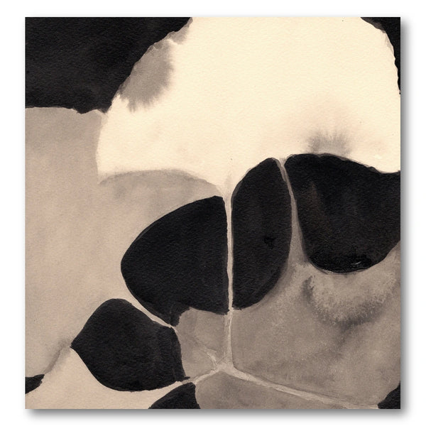 Organic Monochrome Shapes Art Print