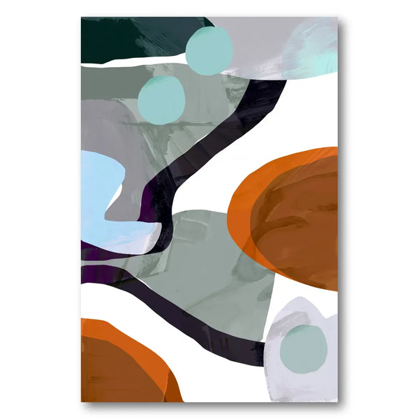 Organic Shapes Abstraction Art Print 1