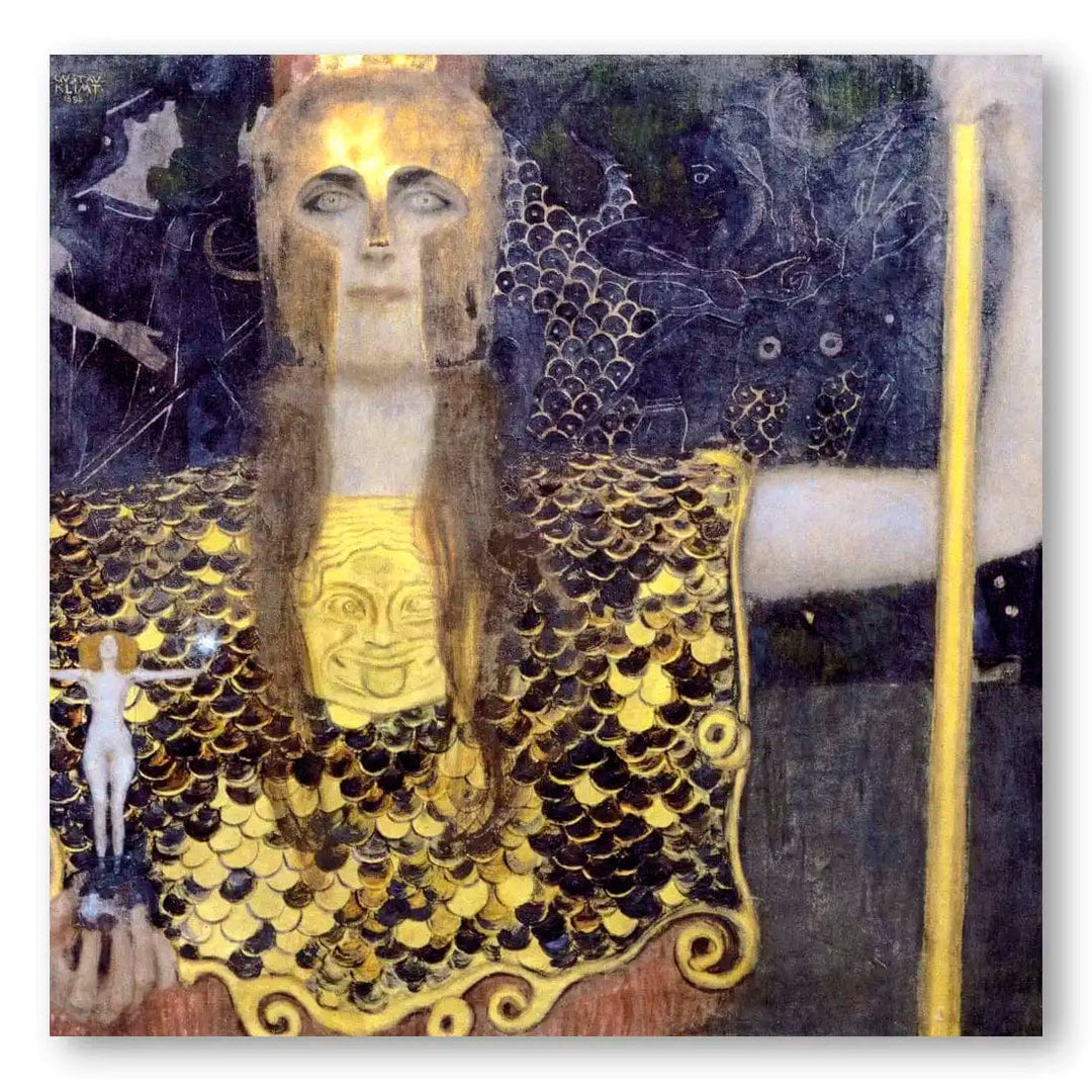 Pallas Athena Gustav Klimt Art Print
