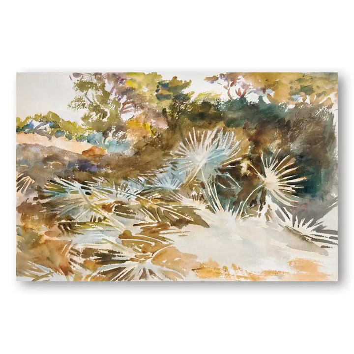 Landscape with Palmettos Art Print