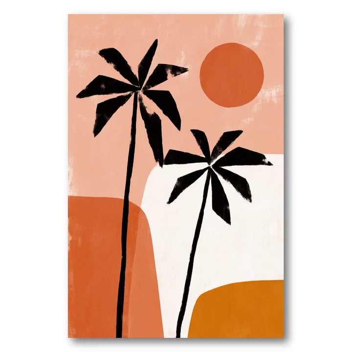 Palmsatsunsetno02 Art Print