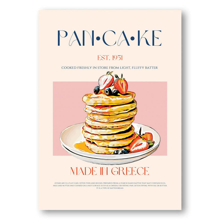 Greek Pancake -  Art Print