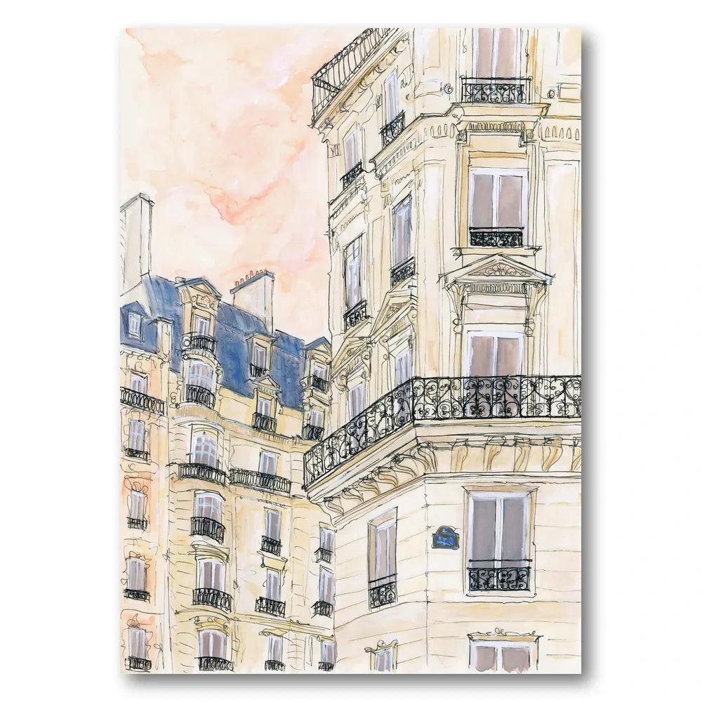 Parisian Street Corner Art Print