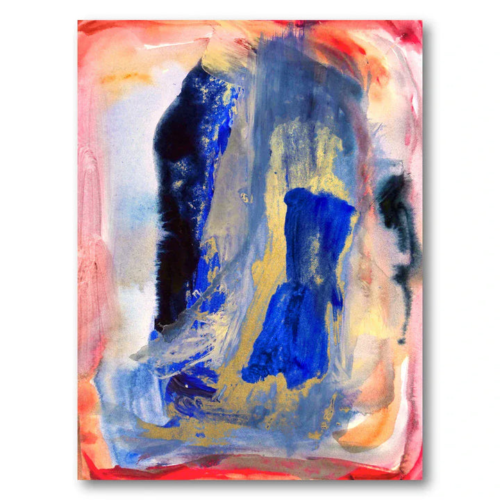 Vibrant Blue Abstract Art Print