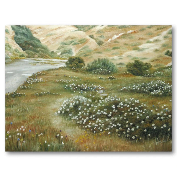 Wildflower Landscape Art Print