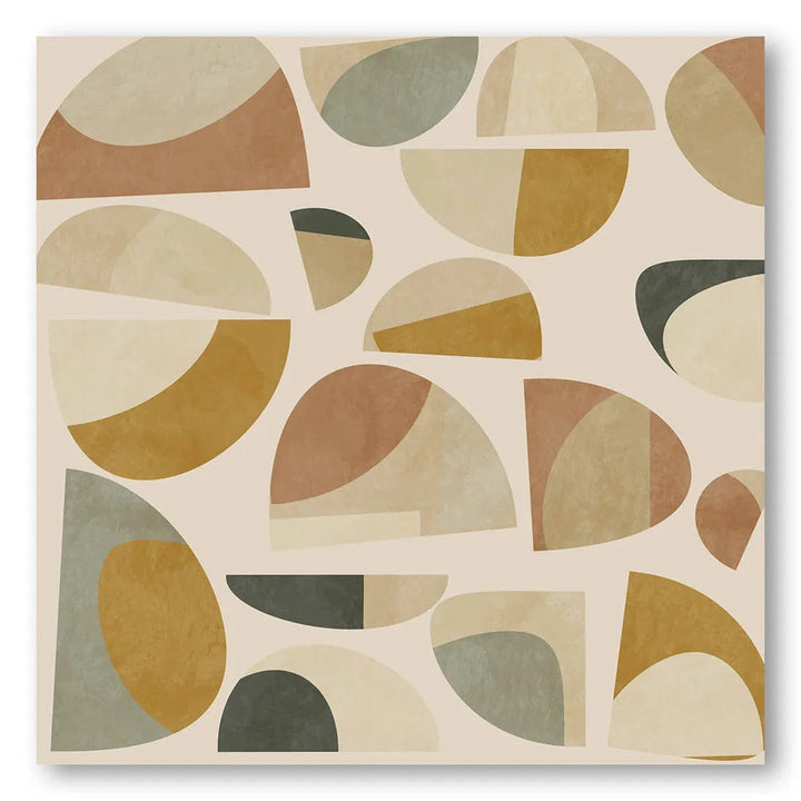 Earth Tones Mosaic Art Print