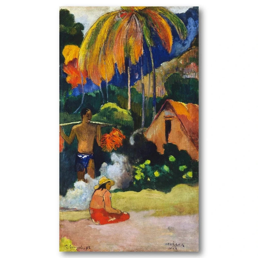 Tahiti Landscape by Gauguin Art Print