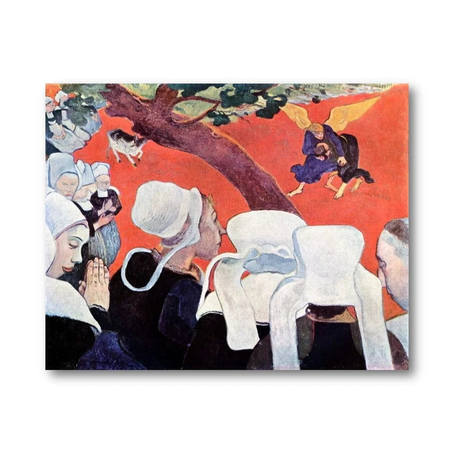 Gauguins Visionary Sermon Art Print