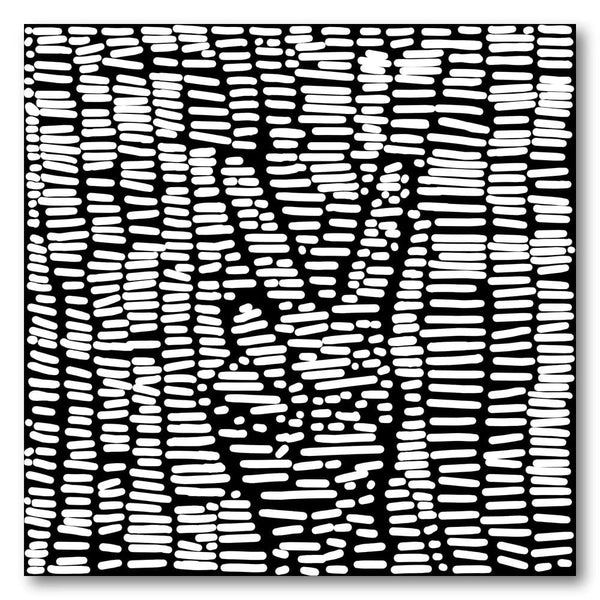 Monochrome Harmony Gesture Art Print