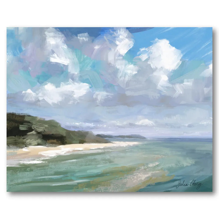 Peaceful Beach Scene Art Print