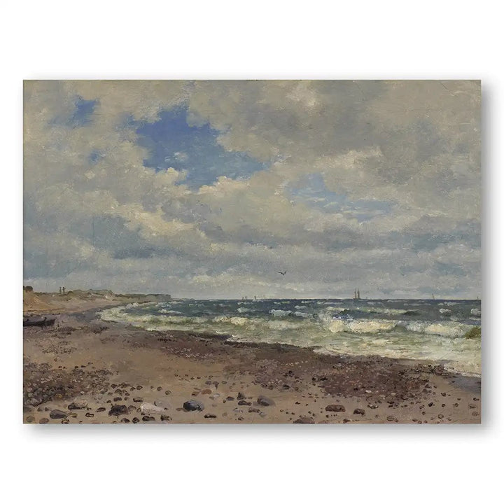 Pebble Shore Tempest Art Print