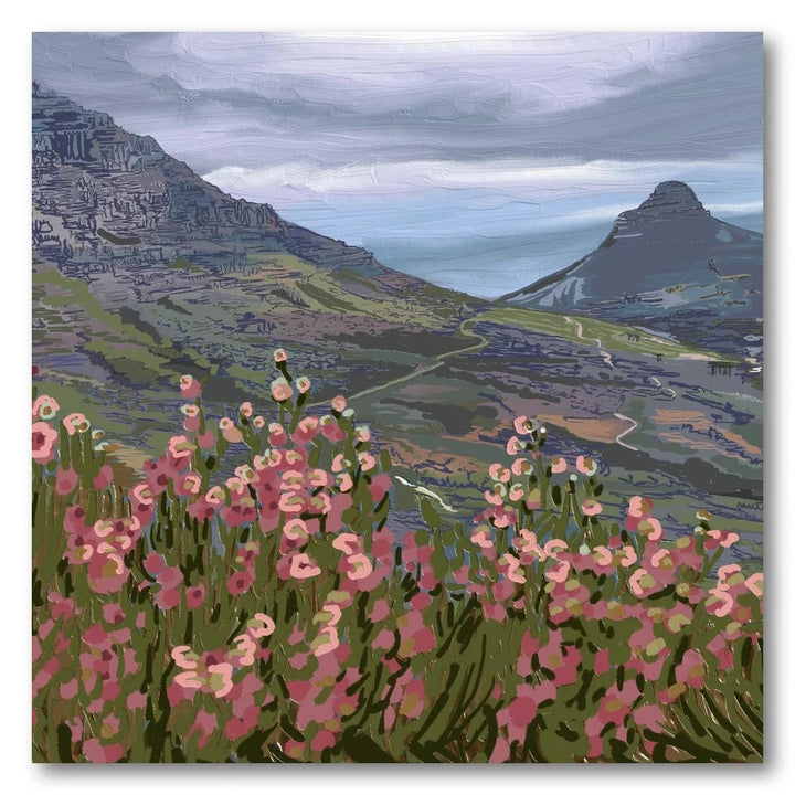 Table Mountain Blooms Art Print