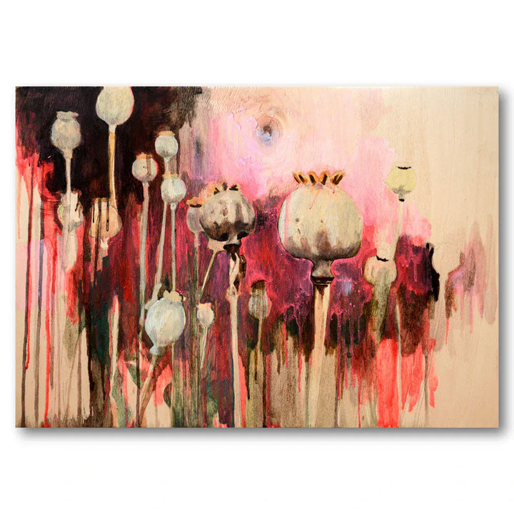 Poppy Seed Stalks Art Print