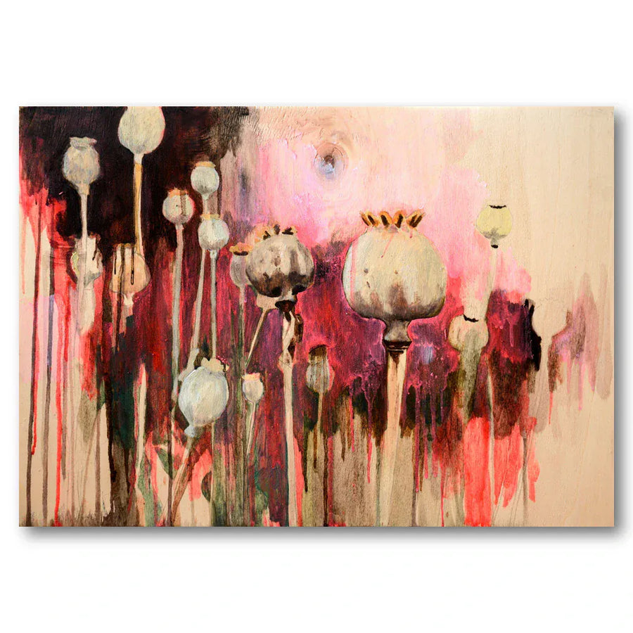 Poppy Seed Stalks Art Print