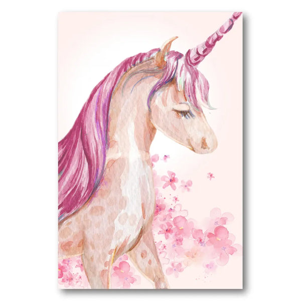 Pink Dreamy Unicorn Art Print
