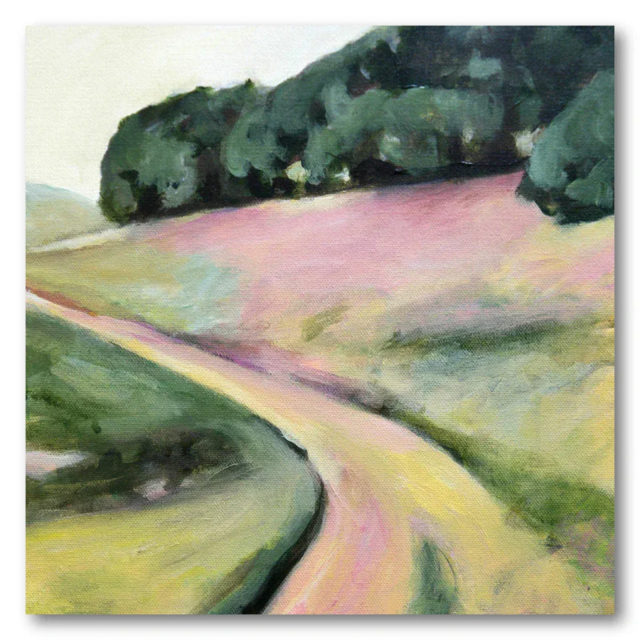 Path Through Pink Hills Art Print