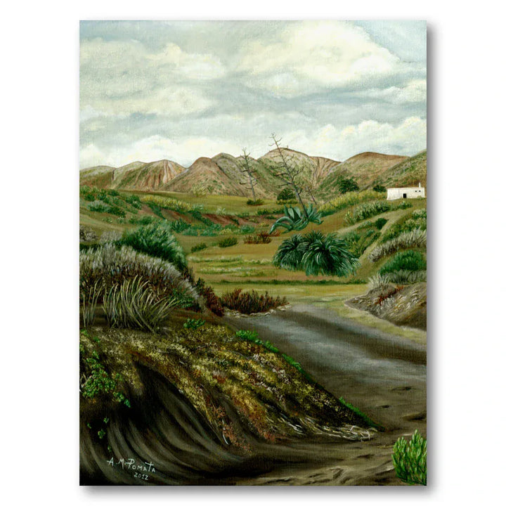 Rustic Valley Landscape Art Print