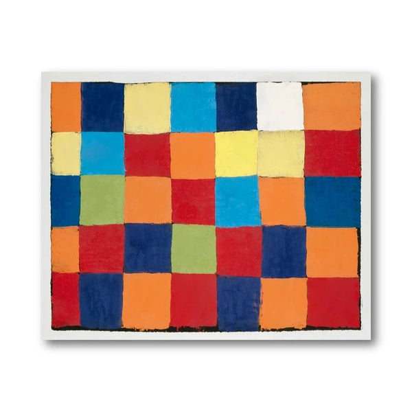Color Block Abstract Art Print