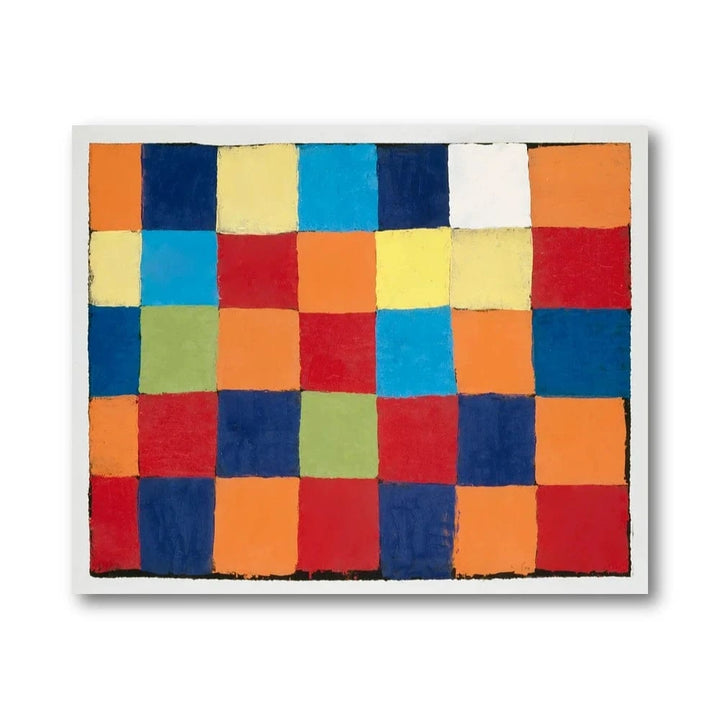 Color Block Abstract Art Print