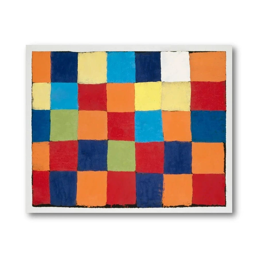 Color Block Abstract Art Print