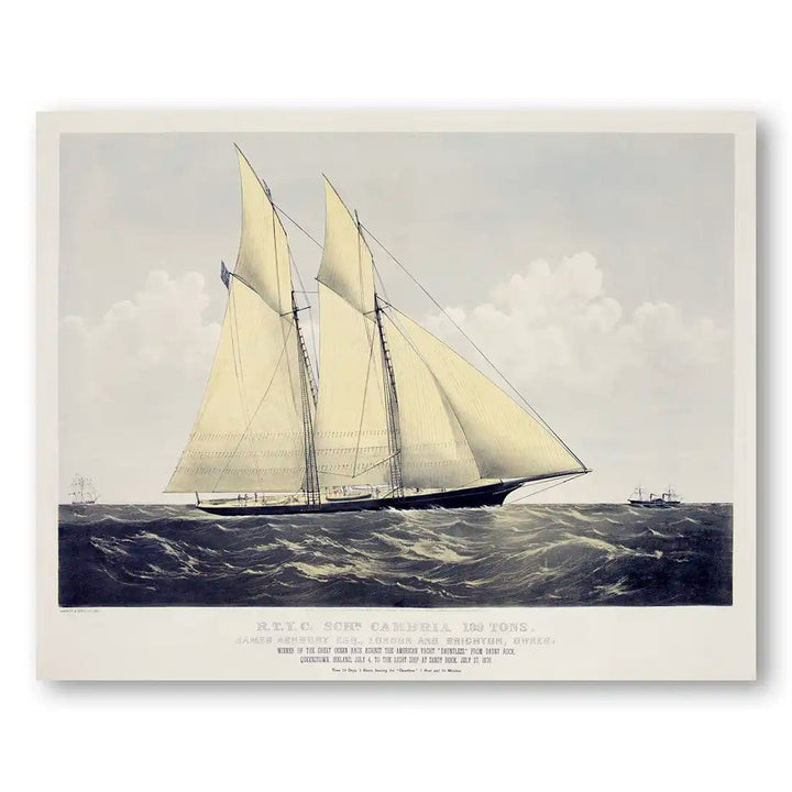 R.T.Y.C. Schr. Cambria Coastal Art Print