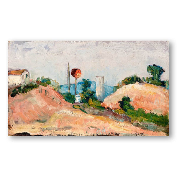 Railroad Cut by Paul Cézanne Art Print