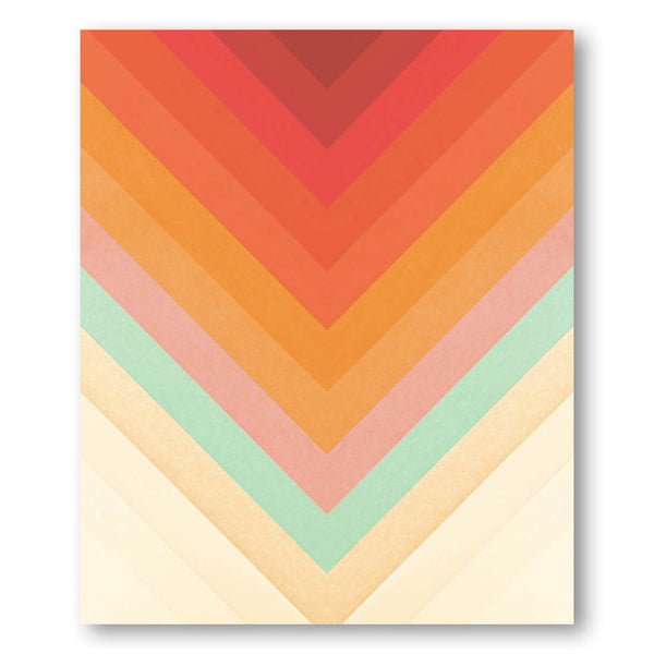 Rainbow Chevrons -  Art Print