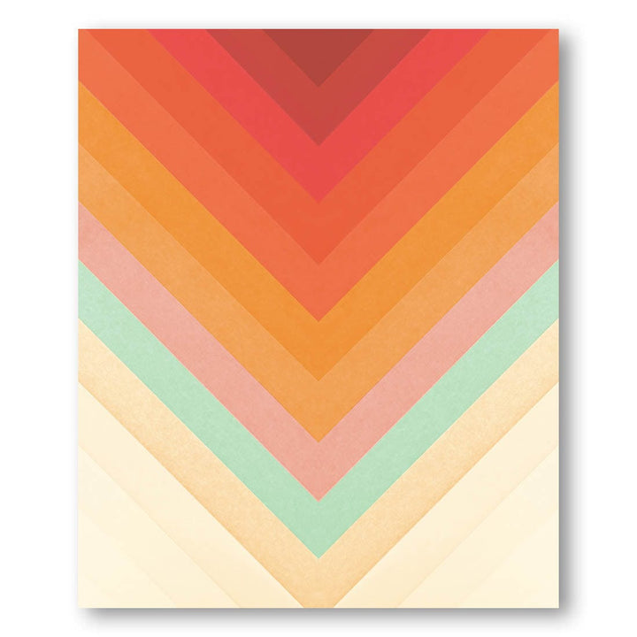 Rainbow Chevrons -  Art Print