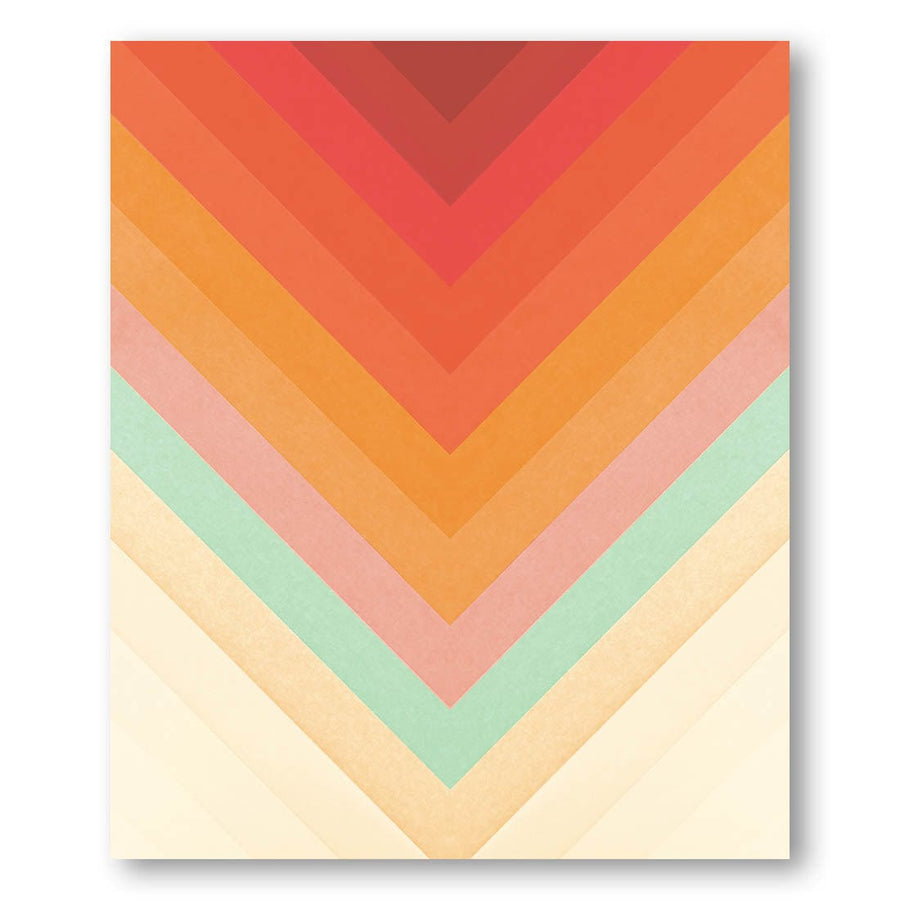 Rainbow Chevrons -  Art Print