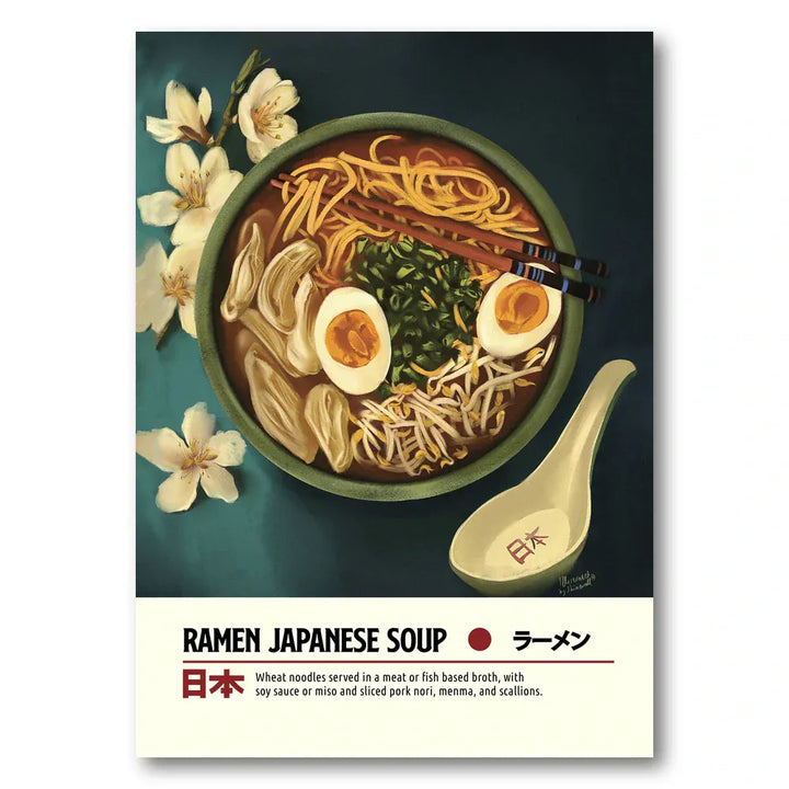 Japanese Ramen Bowl Art Print