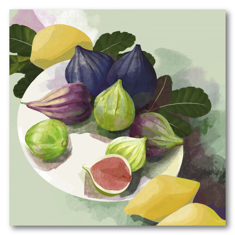 Ripe Figs and Lemons Art Print